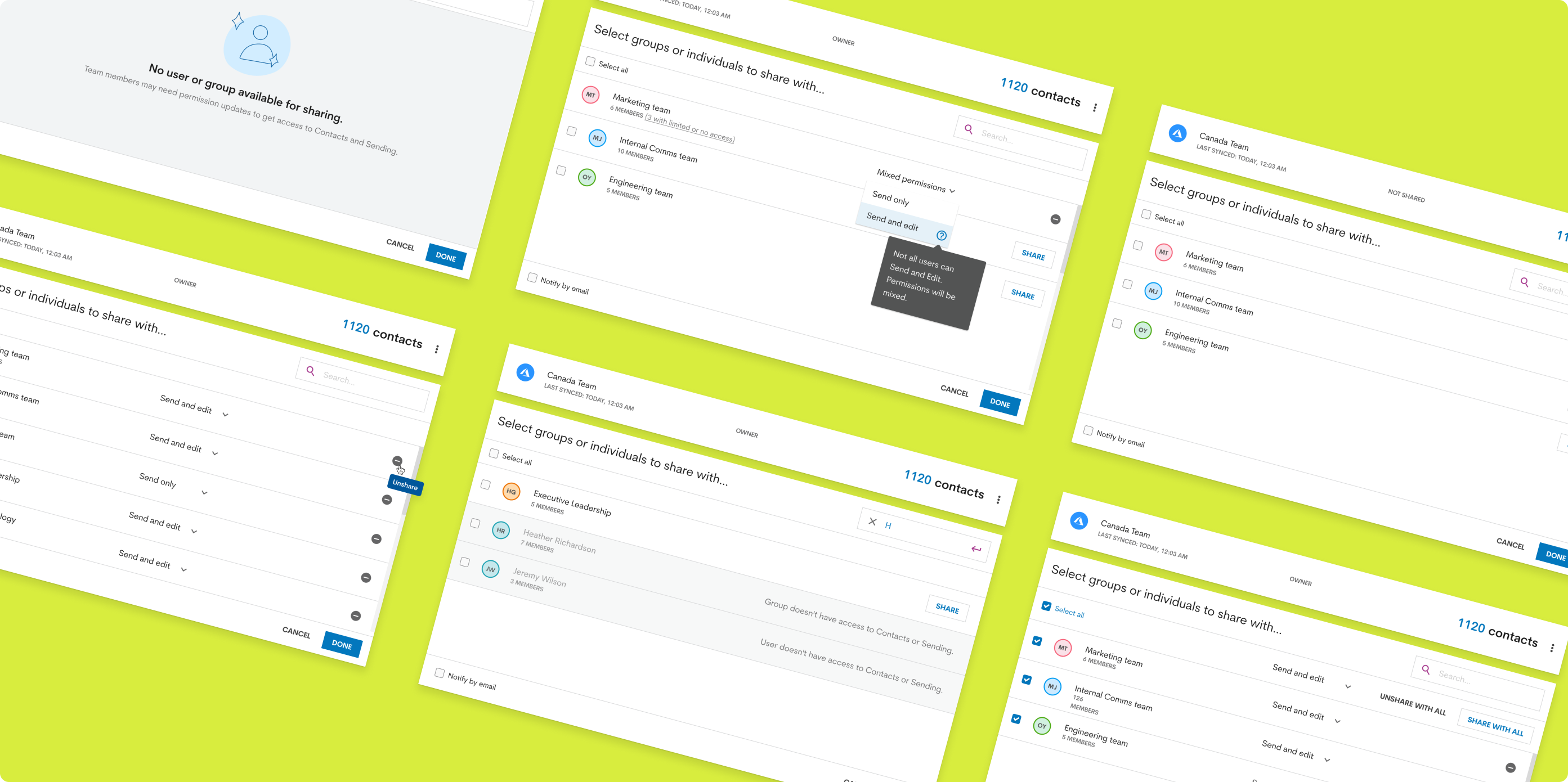 Multiple outputs: different report types based on the data setup.